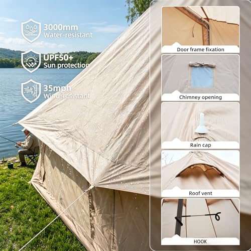 Carpa campamento 16.4 pies para 10 personas 4 estaciones miniatura 2