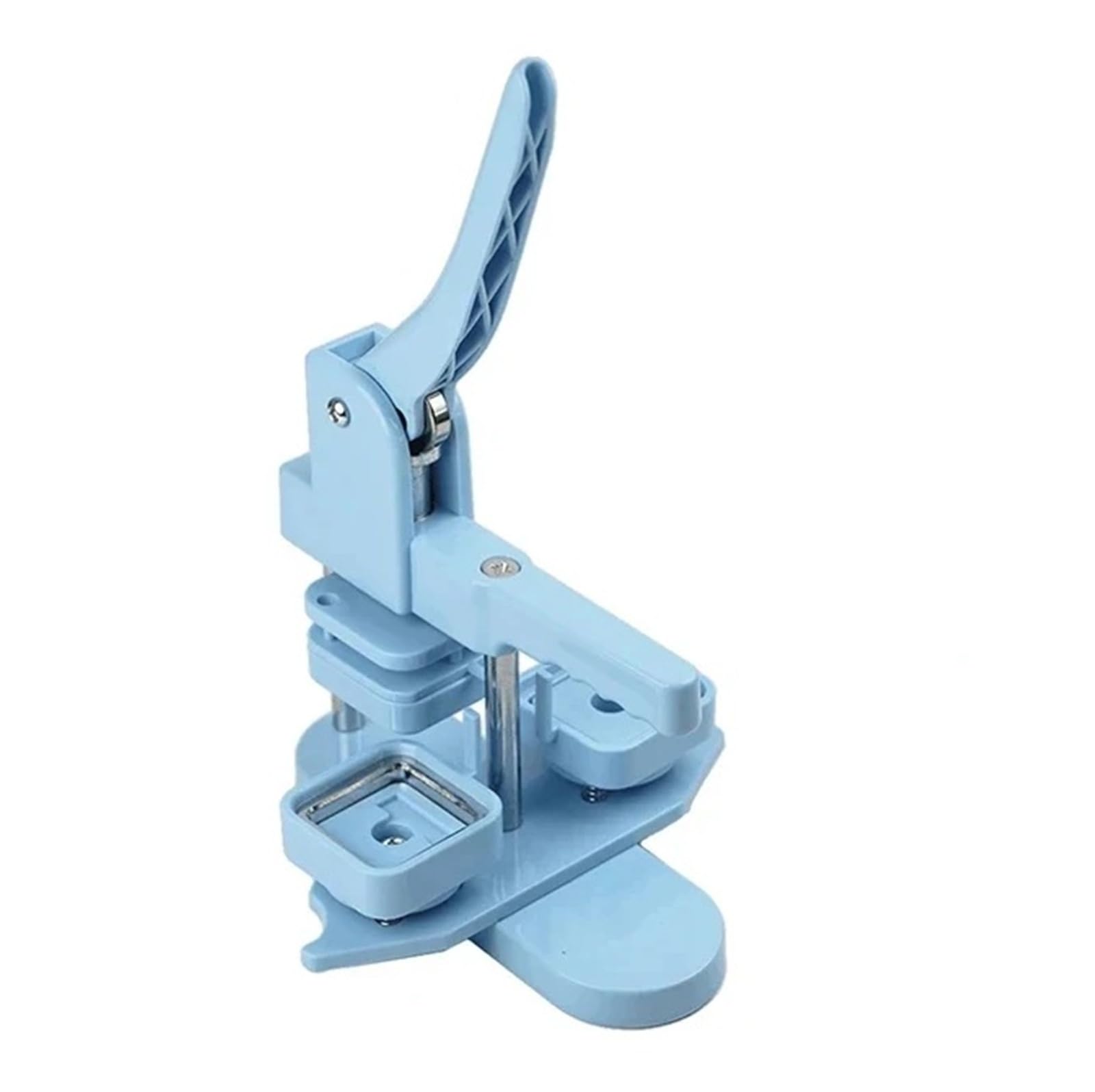 Maszyna do produkcji kwadratowych przypinek na lodówkę w trzech kolorach, 50x50 mm, przeznaczona magnesów lodówkę/przypinek Na imprezy, wydarzenia sportowe(Blue Set)