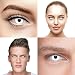Chromaview Lentillas de Color Blanco Zombi UV I-Glow de 30 Días -...