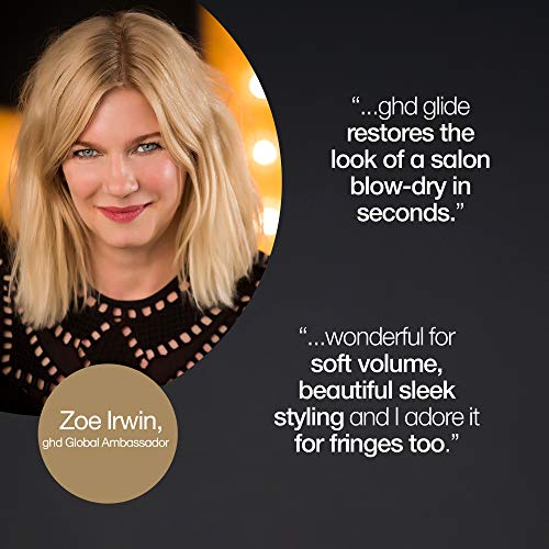 ghd Glide Hot Brush, Professional Hot Brush for Hair Styling, Ceramic Hair Straightener Brush