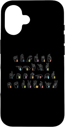 Sign Language Alphabet Design Case for iPhone 16
