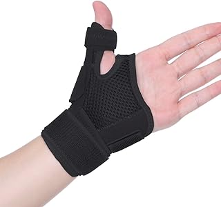 CROSS1946 Thumb Brace,Thumb Splint with Wrist Brace for Arthritis Pain Relief,Sprains,Carpal Tunnel,Trigger Thumb,Thumb Stabilizer for Repetitive Strain of Thumb,Left &Right Hand，for Men & Women,Black