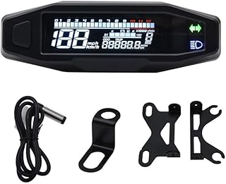 Motorcycle Odometer Universal RPM Moto Meter LCD Speedometer Speed Gauge Tacho Meter Digital Odometer Instrument Sensor Set For Motorcycle