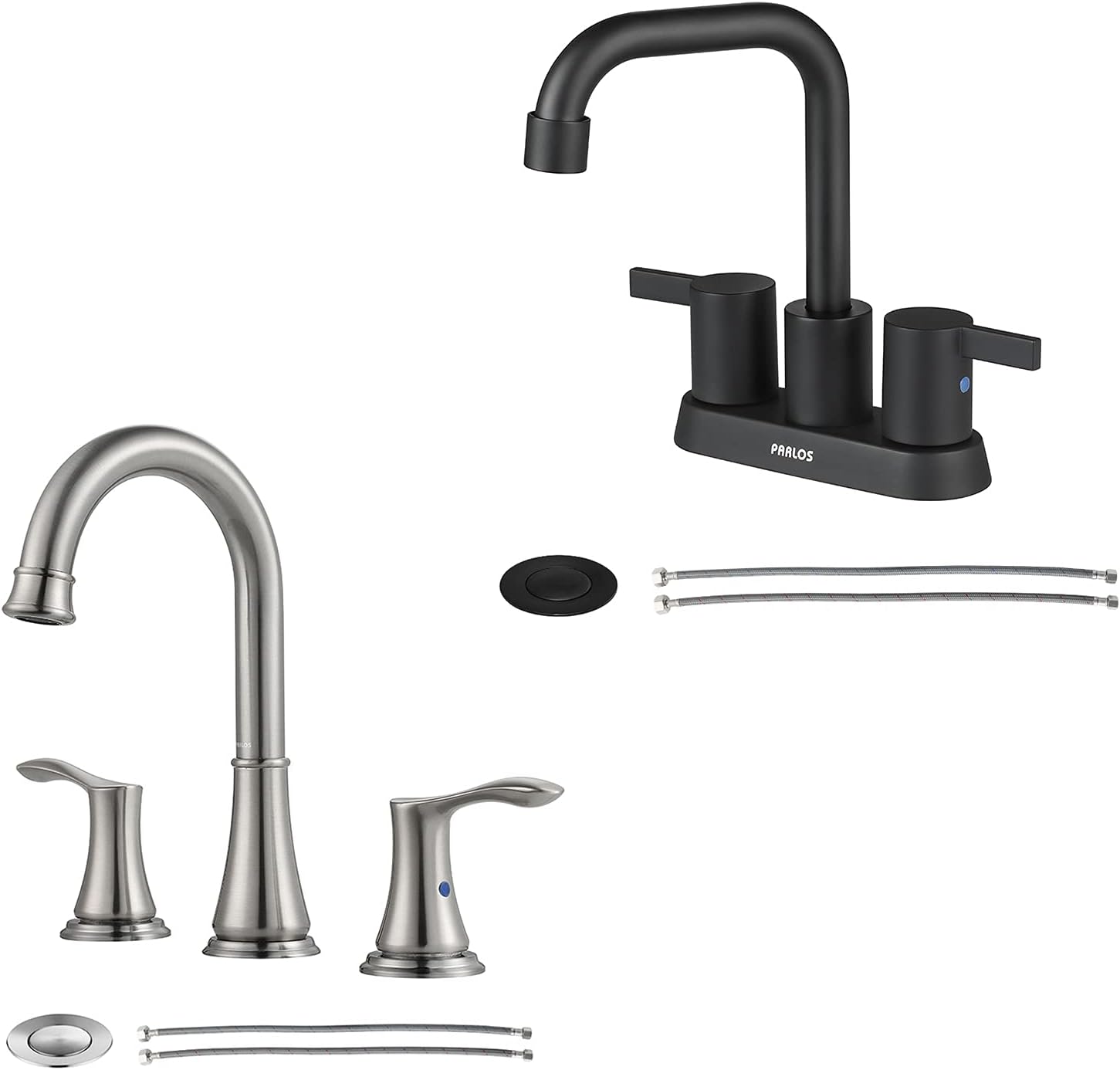 Widespread & Centerset Two Handles Bathroom Sink Faucet Bundle (13651-1431604