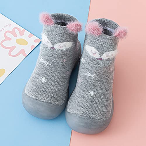Baby Shoes,Infant Boys Girls Cartoon Socks Shoes Toddler Fleece WarmThe Floor Socks Non Slip Prewalker Girls Shoes3