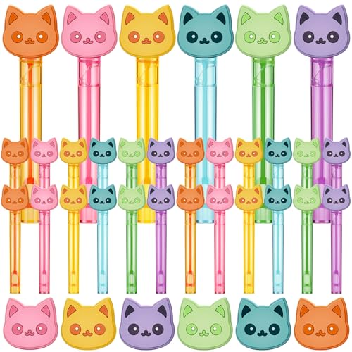 Leitee 36 Pieces Bubble Wands Happy Party Favors Mini Bubble Wands 6 Styles for Pet Themed Birthday Decor Party Goodie Bag Filler