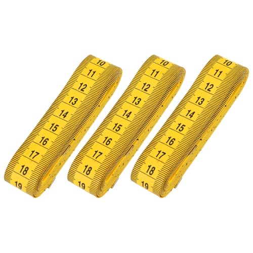 Cinta métrica flexible 3 m doble cara amarilla miniatura 1