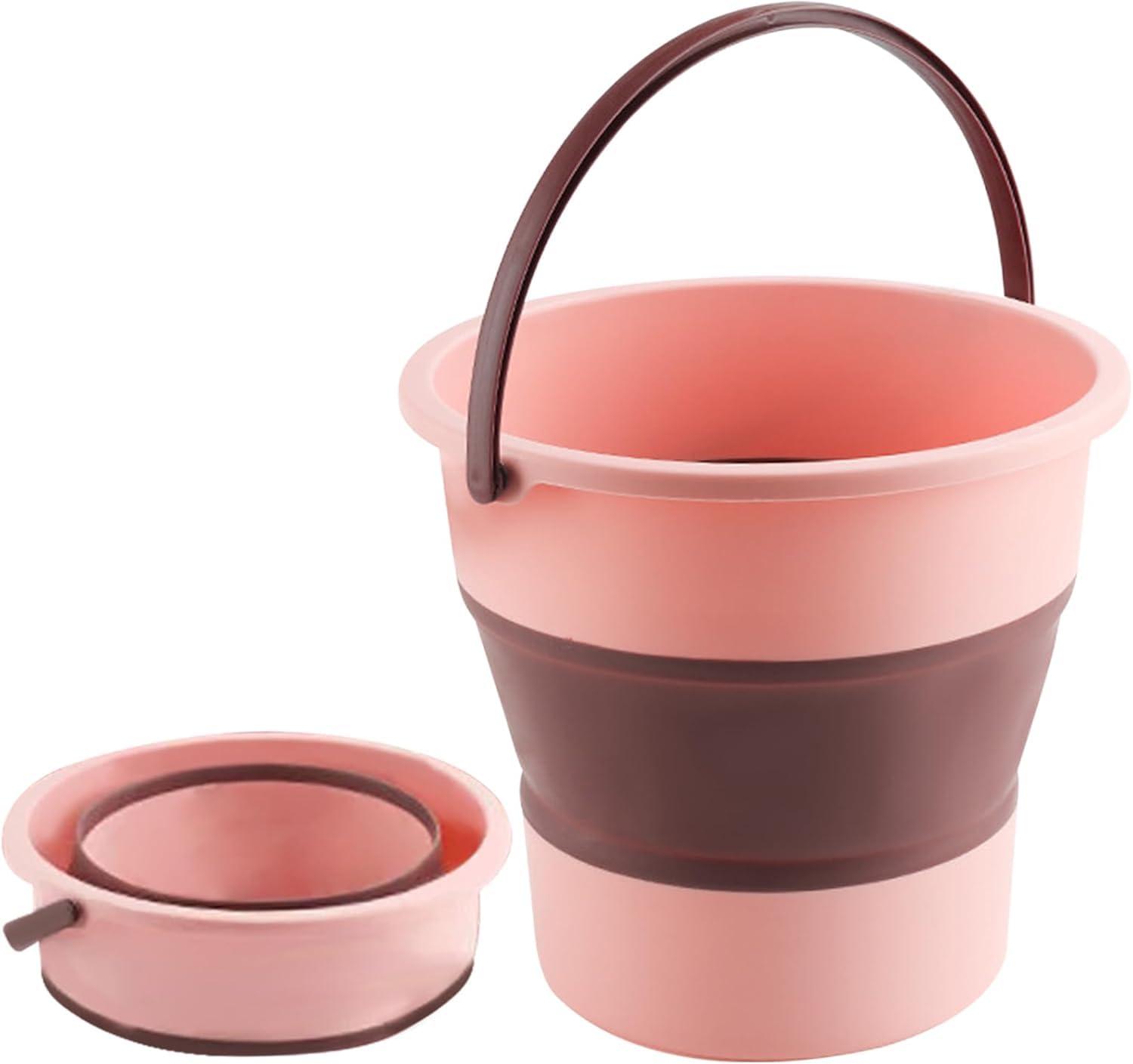 10 L Silicone Bucket Foldable Collapsible Water Bucket for Bathroom Cleaning Car Washing Camping, Beach Trips, Fishing, Outdoor Travel, Household Use | Portable Lightweight Multicolored-image-23