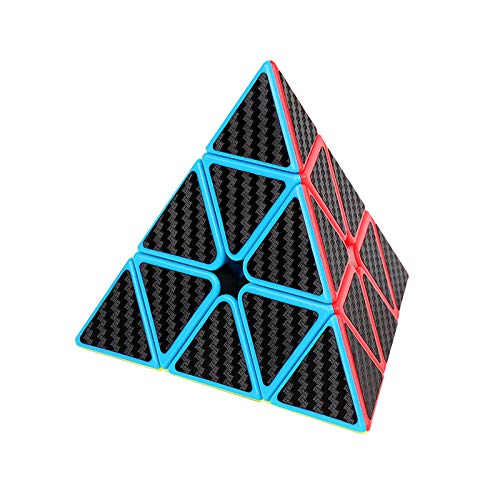 CuberSpeed Moyu MoFang JiaoShi Carbon Fiber Sticker Meilong Pyraminx stickerless Magic Cube Cubing Classroom Speed Cube