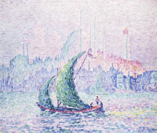 Peinture moderne Paul Signac la Suleimanie Constantinople pour grand mur vide