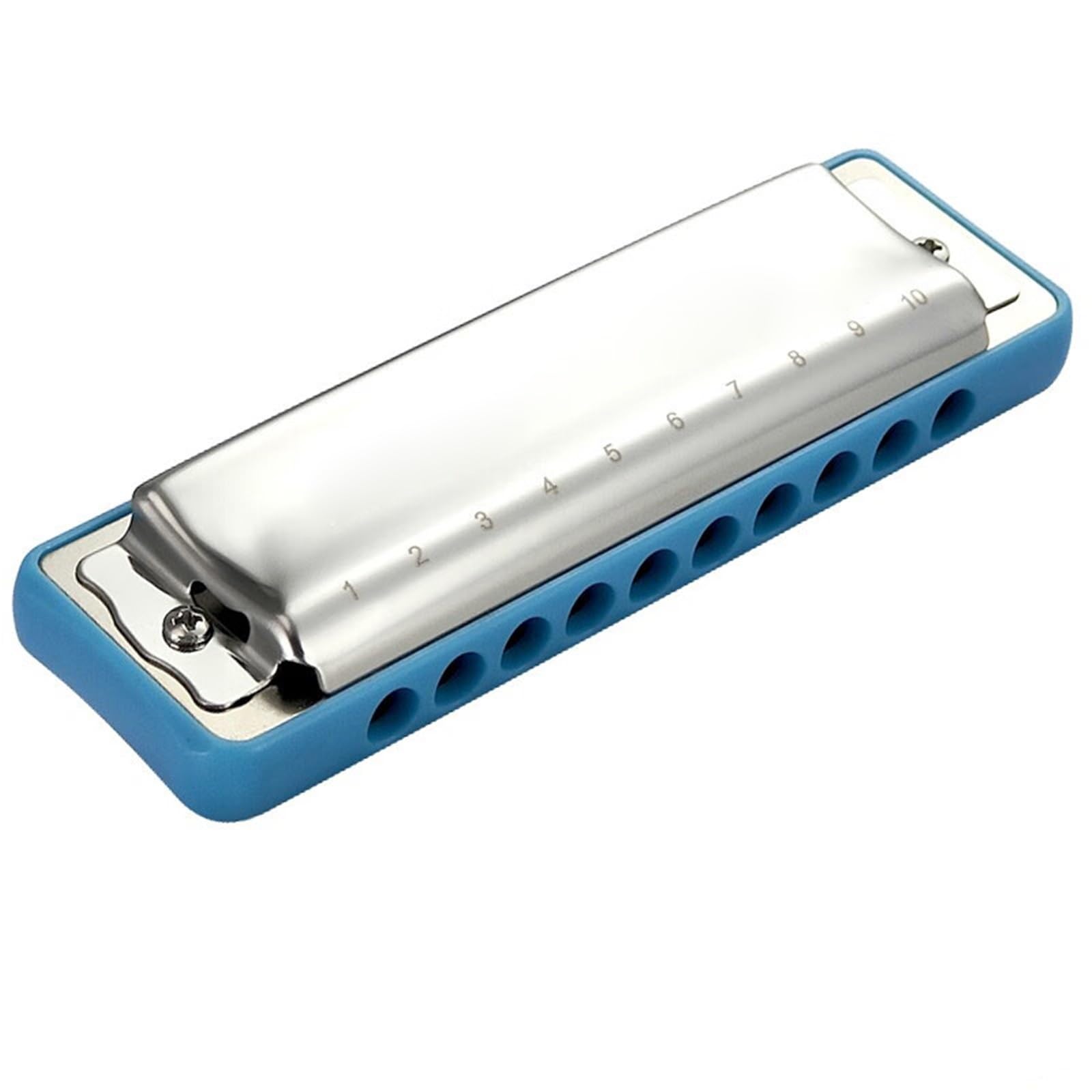 principianti armonica Armonica Blues A 10 Buche Per Principianti Musicisti Avanzati E Adulti(Blue)