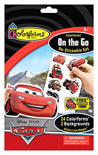 Colorforms Brand Disney Cars On The Go Restickable Set