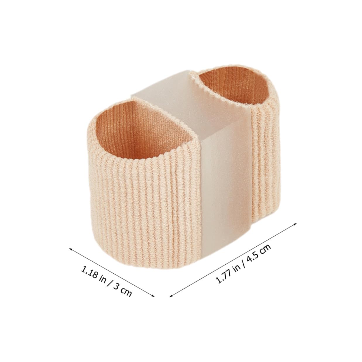 Artibetter 12pcs Toe Separators and Bunion Support Pads for Women Skin Color Size L Overlapping Toe Relief Pads with Portable for Nail Art and Hallux Valgus Correction