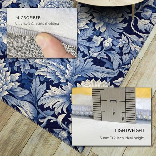 Tapis vert 200x300cm abstrait lavable et moderne style boho