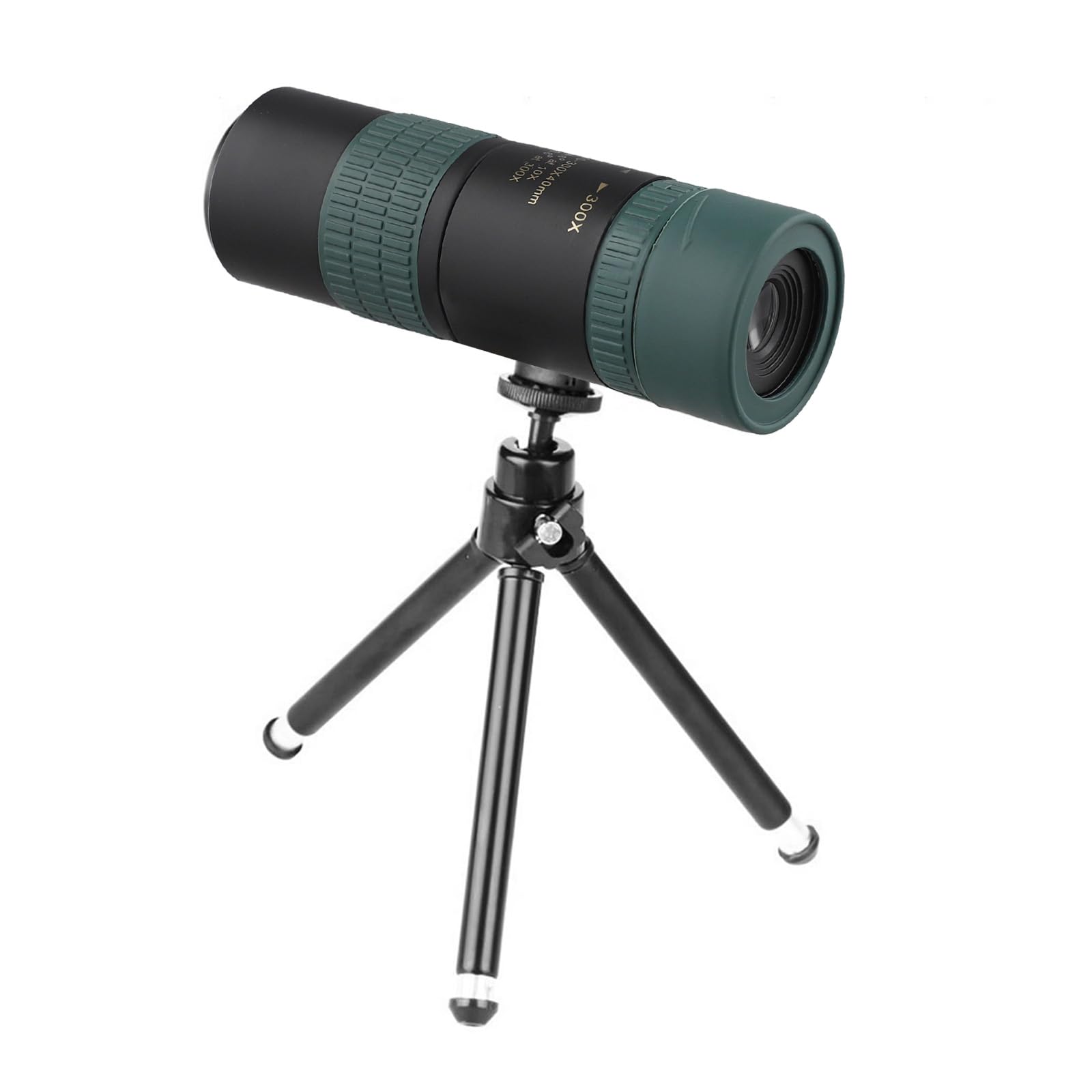 Telescopio monoculare, zoom 10-300x, potente, portatile, ad alta definizione, per esterni, retrattile, monocolo per escursionismo e campeggio (solo monocolo)