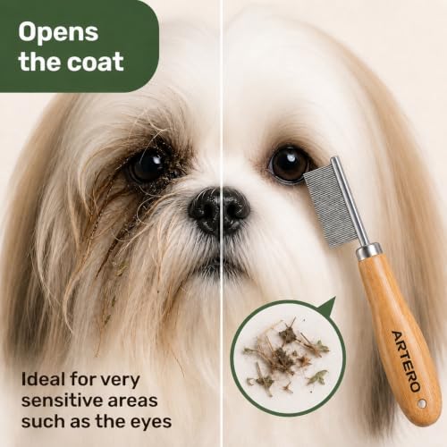 Peine Artero Buddy Mini Tear para perros y gatos miniatura 4
