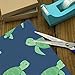 OTVEE Green Sea Turtle Design Birthday Wrapping Paper Roll, Mini Roll Gift Wrap Perfect for Weddings, Brides, Holidays, Baby Showers - 58 x 22.8 inches