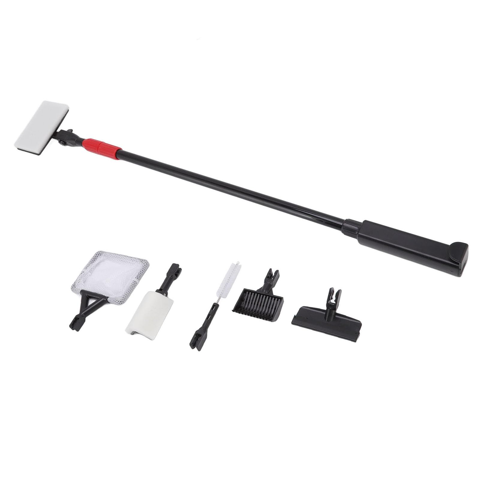 Herramientas de Limpieza de Acuarios, Cepillo 6 en 1, Kit de Herramientas de Limpieza de Acuarios de Fácil Uso ABS para Tanque de Agua