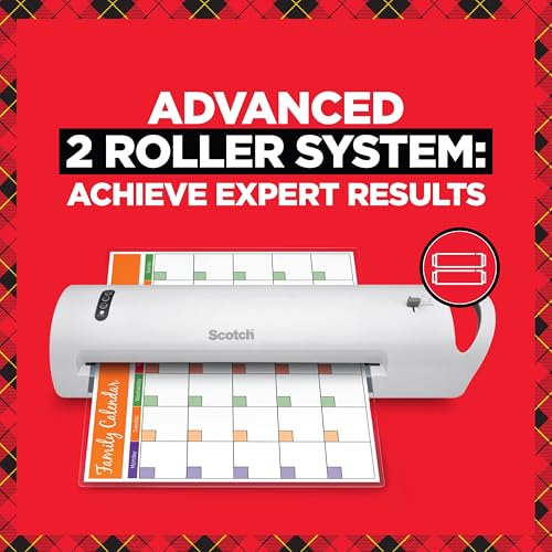 Scotch® Thermal Laminator Combo Pack, 1 White Thermal Laminator 13" Wide, 20 Laminating Sheets, Fits Letter Size - image 7