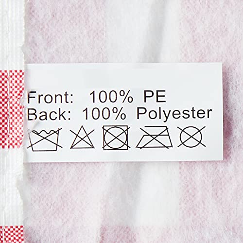 Violet Linen Deluxe Checkered Gingham Pattern, Vinyl Tablecloth Elestic, Polyester Flannel Backed Lining, Red, 28 X 72 Inch, 3-Piece Set, Picnic Table And Bench Fitted Table Cover #TOP3