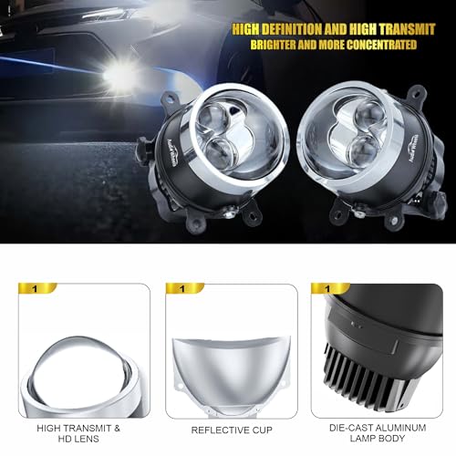 Audio Wheels 3 Inch Car Fog Lamp Projector Light - Image 6