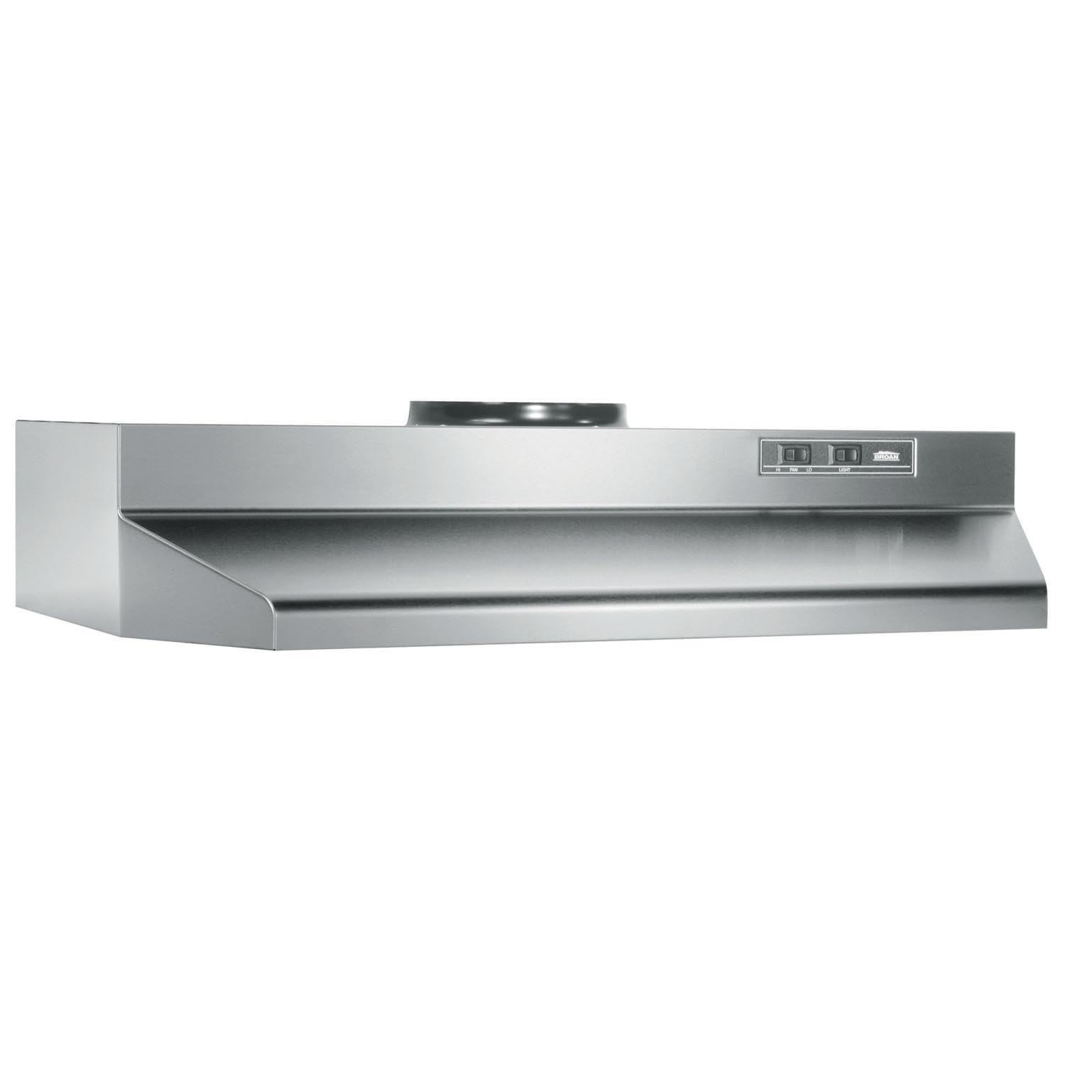 Broan-NuTone 424204 42-inch Under-Cabinet Range Hood with 2-Speed Exhaust Fan and Light, Stainless Steel