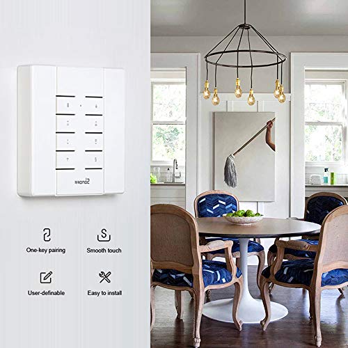 SONOFF RM433 Controle Remoto sem Base 8 Chaves Multiuso Custom 433 MHz RF Substituição da Chave de C