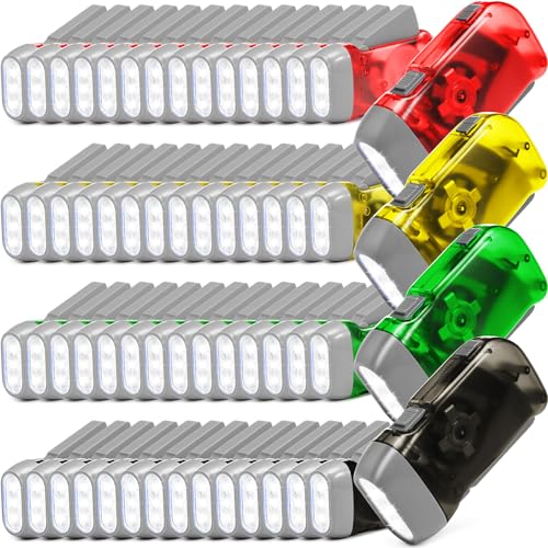 Lampe de poche sans piles à dynamo Treela 3 LED pour de longs trajets