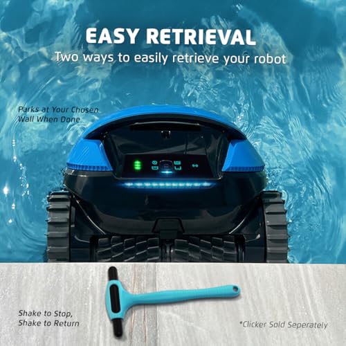 Image of Dolphin Nautilus EON 100 Cordless Robotic Pool Cleaner Ideal for Pools up to 50 FT - Wi-Fi Connected, Wall & Waterline Scrubbing, Top-Load Filter, Smart Navigation