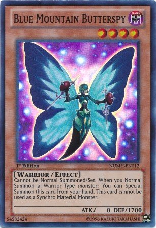 Amazon.com: YU-GI-OH! - Blue Mountain Butterspy (NUMH-EN012) - Number  Hunters - 1st Edition