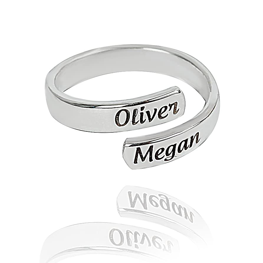 Engraved Minimalist Ring • Personalized Rings for Her • Custom Name Ring • Everyday Gold Ring For Her • Anniversary Birthday Gift-image-25