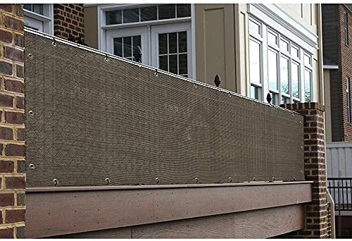 Filet d'ombrage haute élasticité 3x4m marron résistant pour jardin