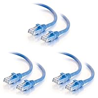 Vista 94 de C2G Cable de conexión cruzada Cat6, cable de remiendo Cat6 sin blindaje y sin engancho, cable Ethernet cruzado rojo, cable Ethernet UTP sin engancho