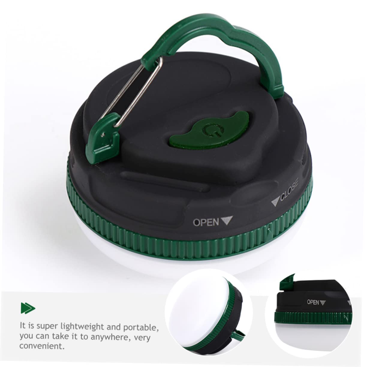 POPETPOP LED Camping Light Portable Battery Operated Tent Light for Outdoor Activities Hiking Fishing and Emergency Use and Design for Long Term Use