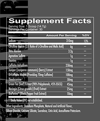 Redcon1 Total War - Pre Workout Powder, 30 Servings, (Sour Gummy) Boost Energy, Increase Endurance and Focus, Beta-Alanine, 350mg Caffeine, Citrulline Malate, Nitric Oxide Booster - Keto Friendly