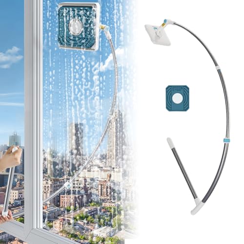 Nettoyeur vitres extensible pour laver les fenêtres hautes sans échelle en toute sécurité