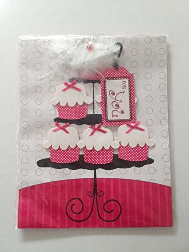 Cupcake Cake Stand Gift Bag with Tag