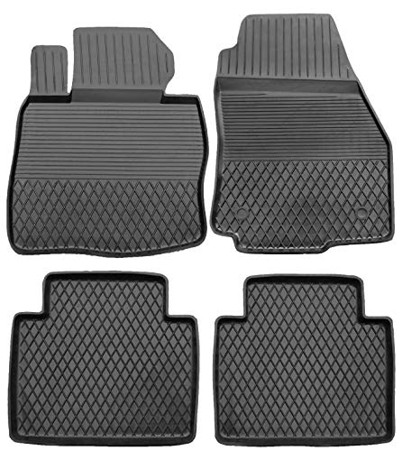 Inox Trade Gummimatten für Mitsubishi GRANDIS 2003-11 Hohe Qualität Hoher Rand