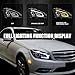 SPEC-D TUNING Jet Black Full LED Projector Headlights w/Sequential Turn Signal Compatible with 2008-2011 Mercedes Benz W204 C-Class, Left + Right Pair Headlamps Assembly