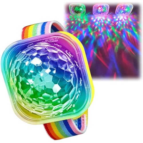 Disco Ball Light,Disco Ball Wristband,Dis/co Wristband Led Stage Lig/ht Watch,Disc/o B/All Light Led Ligh/t with Sound Activated,Twinkling Le/d Dis/co Lights,Portable Di/SCO Lig/ht Bracelet Home Car