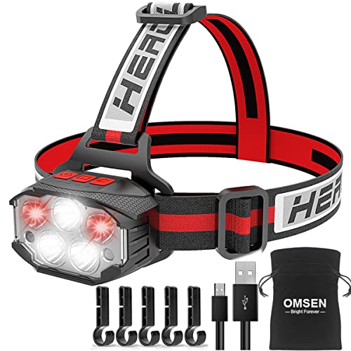 OMSEN Torcia Frontale, Lampada Frontale LED