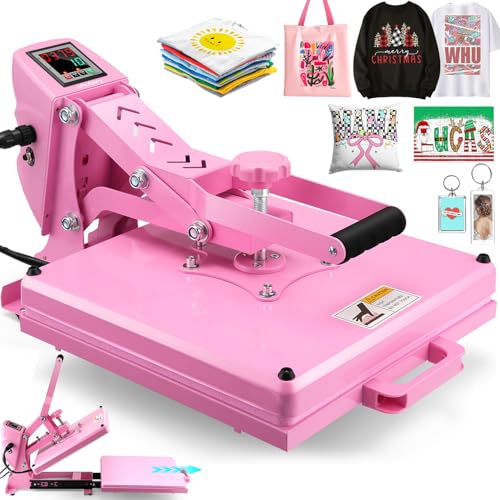 Whubefy Upgraded Heat Press 15x15 Slide Out, Industrial-Quality...