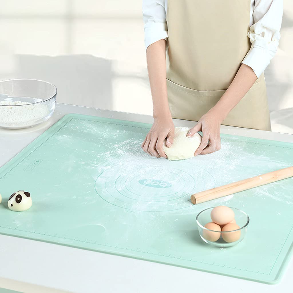 Silikonmatte Silikon Backmatte, Extra Große Dicke Antihaft rutschfest Ausrollmatte Teigmatte Für Pie Pizza Kuchen Kekse 70x50cm
