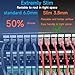 Lysymixs Cat6a Slim Ethernet Patch Cable 1 ft (24 Pack), Cat6a Patch Cable for Data Centers, Cat 6 Patch Cable 10G, Network Patch Cables for Home and Enterprise Network -Black
