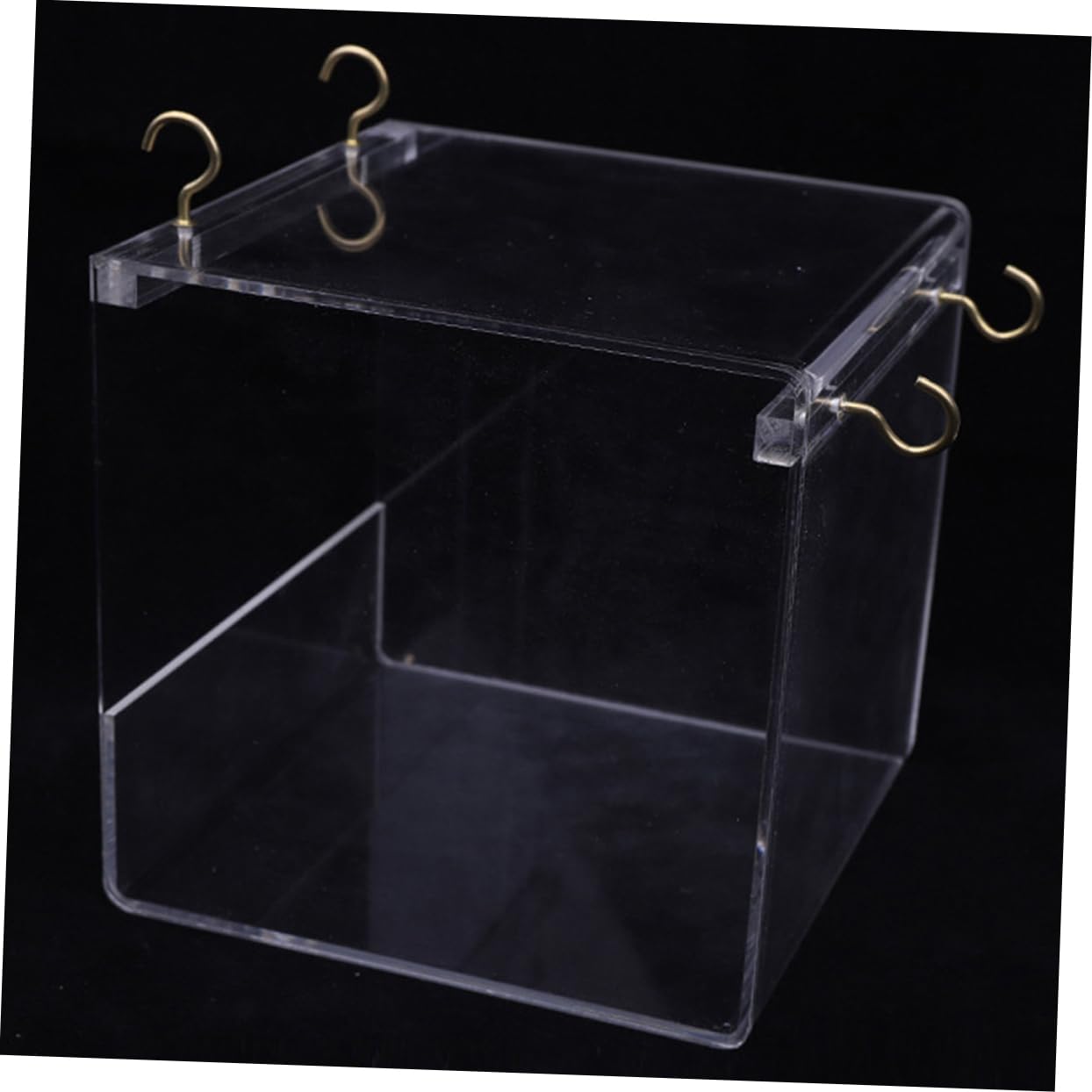 Vogelbadkäfig Transparente Waschwanne aus Kunststoff für Kleine Vögel