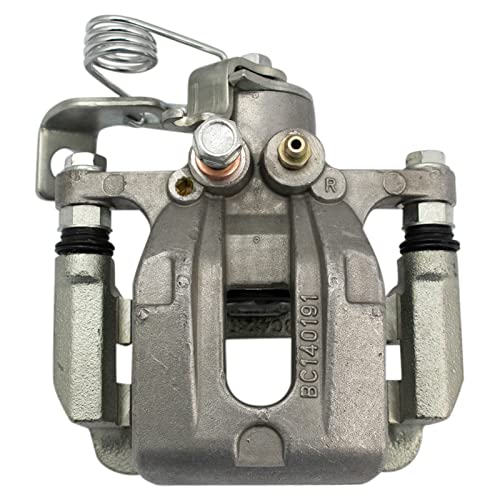 Image of TRQ Rear Driver and Passenger Side Brake Caliper Set Caliper Brackets Hardware Compatible with 13-16 Hyundai Elantra 11-12 Elantra GLS 11-12 Limited 13-14 Coupe