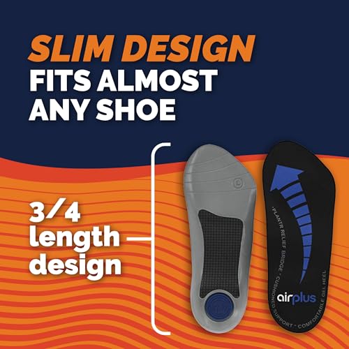 Airplus Plantar Fasciitis-75020, Ortopedico Uomo, Nero (Black), M - 4