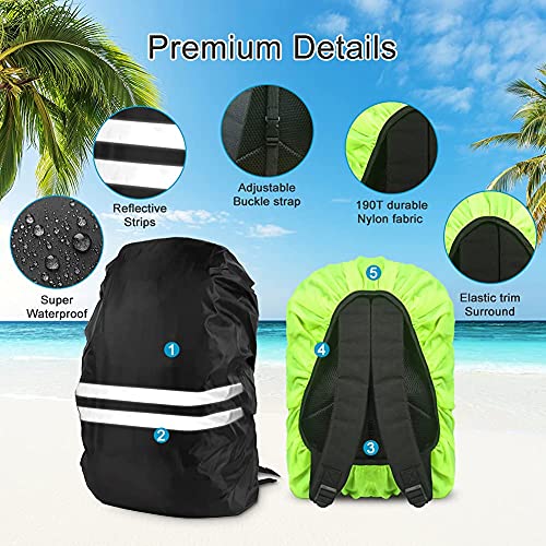 flintronic Backpack Waterproof Cover, Backpack Waterproof Case, Backpack Protector, Rain Cover for Backpack with Reflective Material, Ideal in Bad Light and Darkness - Image 6