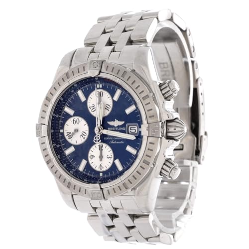 Pre-Loved Chronomat Evolution Chronometer Chronograph Automatic Watch Stainless Steel 443
