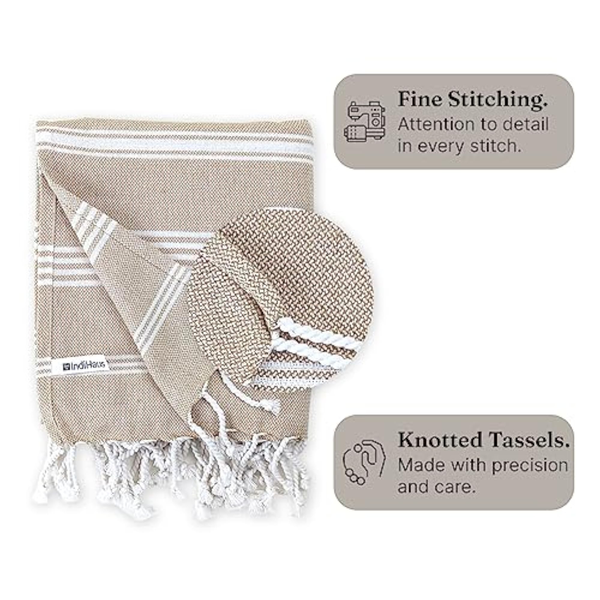 Premium Large Cotton Bath Towels, Soft & Absorbent